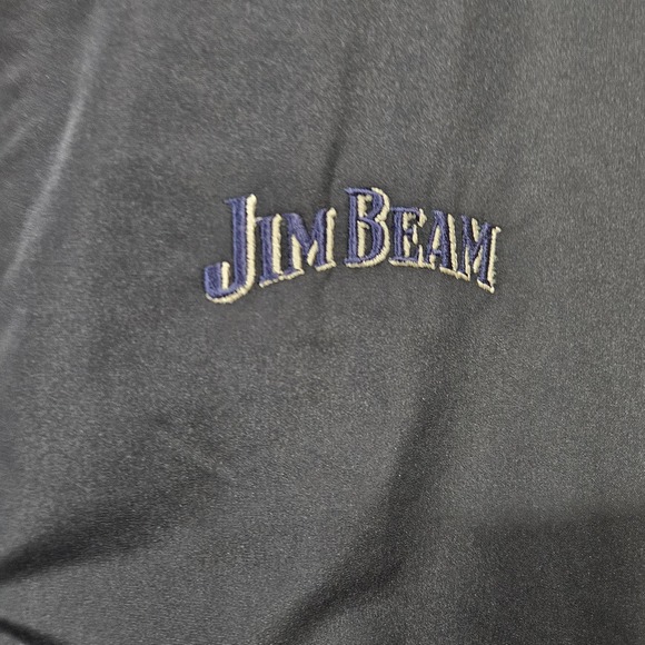 Cutter & Buck Jim Beam Vintage Blue White Sleeveless Vest Windbreaker Size Large - Picture 2 of 11